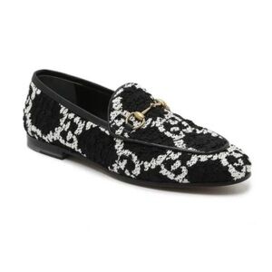 Gucci Jordaan Tweed Loafers